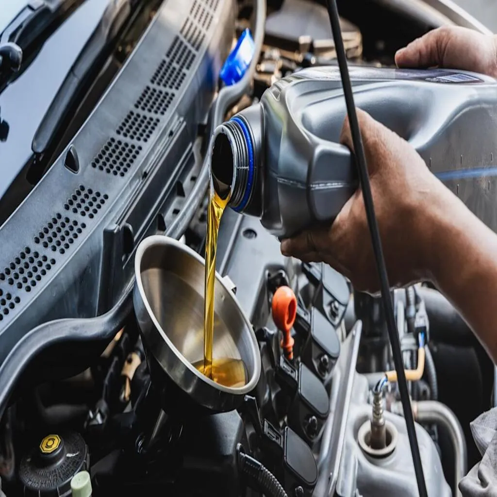 Car Engine Oil Change
