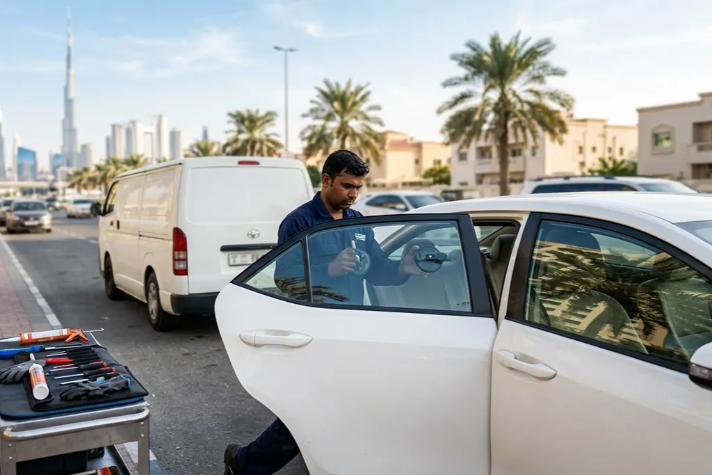 Mobile Passenger Side Rear Window Glass Replacement Abu Dhabi