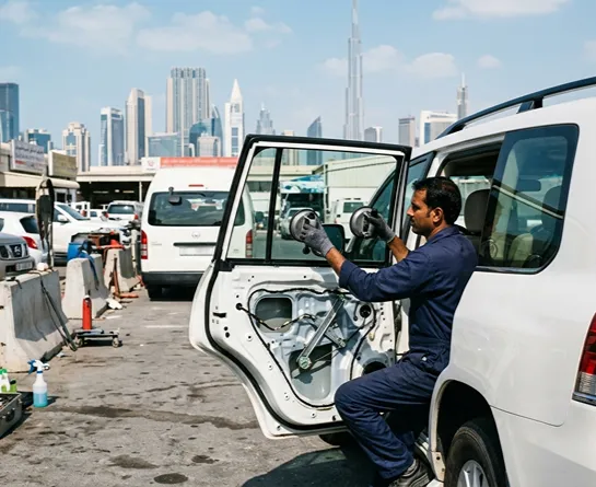Passenger Side Rear Window Glass Replacement Dubai